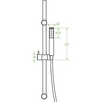 Душевой гарнитур  Laveo Pretto NLP 01A2 - Превью изображения №2 — Интернет-магазин Time-Shop