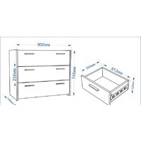 Комод Евва Венеция ВН-3S (бодега белый/ясень орландо) - Превью изображения №2 — Интернет-магазин Time-Shop