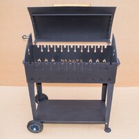 Мангал для дачи Вулкан Гриль XL 5 мм на колесах - Превью изображения №5 — Интернет-магазин Time-Shop