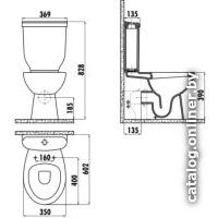 Бачок для унитаза Creavit Sedef YD.SET.032.04 - Превью изображения №3 — Интернет-магазин Time-Shop