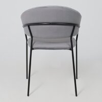 Стул с подлокотниками Алвест AV 433 (темно-серый бархат H-15/черный) - Превью изображения №10 — Интернет-магазин Time-Shop