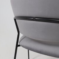 Стул с подлокотниками Алвест AV 433 (темно-серый бархат H-15/черный) - Превью изображения №15 — Интернет-магазин Time-Shop