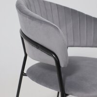 Стул с подлокотниками Алвест AV 433 (темно-серый бархат H-15/черный) - Превью изображения №12 — Интернет-магазин Time-Shop