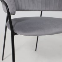 Стул с подлокотниками Алвест AV 433 (темно-серый бархат H-15/черный) - Превью изображения №11 — Интернет-магазин Time-Shop