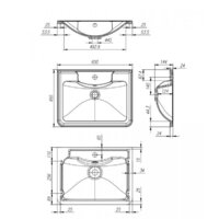  BelBagno Тумба под умывальник Albano-600-2C-SO-RR - Превью изображения №3 — Интернет-магазин Time-Shop