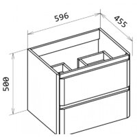  BelBagno Тумба под умывальник Albano-600-2C-SO-RR - Превью изображения №2 — Интернет-магазин Time-Shop