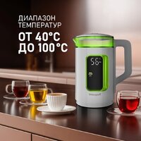 Электрический чайник Weissgauff WK 1520 Dw Touch BodyCool - Превью изображения №18 — Интернет-магазин Time-Shop