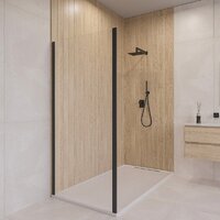 Душевая стенка RGW Z-050-5-B 352205507-14 (черный/прозрачное стекло) - Превью изображения №3 — Интернет-магазин Time-Shop