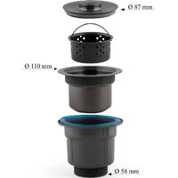 Кухонная мойка Diadonna S6050B-1 - Превью изображения №10 — Интернет-магазин Time-Shop