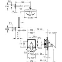 Душевая система  Grohe Eurocube 25289000 - Превью изображения №4 — Интернет-магазин Time-Shop