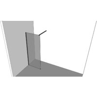 Душевая стенка Allen Brau Infinity 1 3.21013.BA 100x200 323805 (серебро браш) - Превью изображения №8 — Интернет-магазин Time-Shop