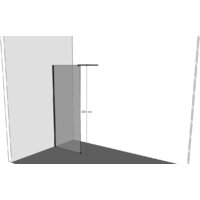 Душевая стенка Allen Brau Infinity 1 3.21013.BA 100x200 323805 (серебро браш) - Превью изображения №5 — Интернет-магазин Time-Shop