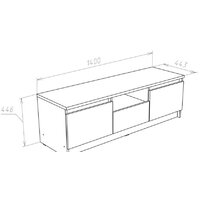 Тумба НК-Мебель Ларго 71160299 (венге) - Превью изображения №3 — Интернет-магазин Time-Shop