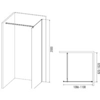 Душевая стенка IVA WIB110C - Превью изображения №2 — Интернет-магазин Time-Shop