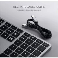 Клавиатура Satechi Slim X3 (серый) - Превью изображения №3 — Интернет-магазин Time-Shop