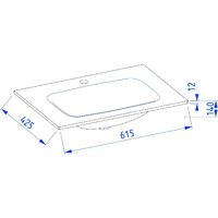 Умывальник Lauter Emma стеклянный (матовый) - Превью изображения №2 — Интернет-магазин Time-Shop