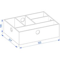 Органайзер для хранения Lauter Деревянный 32 (буковое дерево) - Превью изображения №2 — Интернет-магазин Time-Shop