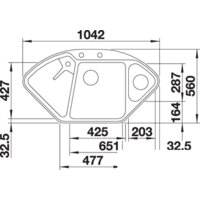 Кухонная мойка Blanco Delta II-F (белый) - Превью изображения №3 — Интернет-магазин Time-Shop