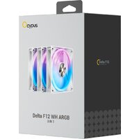 Комплект вентиляторов для корпуса Ocypus Delta F12 WH ARGB 3IN1 - Превью изображения №7 — Интернет-магазин Time-Shop