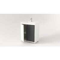  Дабер Тумба под умывальник 013 WeltWasser Deilbach 7517-70 Т13.7W.0.20 (белый древесный/серый) - Превью изображения №2 — Интернет-магазин Time-Shop