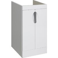  Runo Тумба с умывальником Лира 45 + Гамма 105 лайт с правым крылом (напольная, белый) - Превью изображения №3 — Интернет-магазин Time-Shop