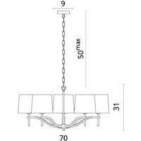 Подвесная люстра Divinare Soprano 1341/02 LM-5 - Превью изображения №2 — Интернет-магазин Time-Shop