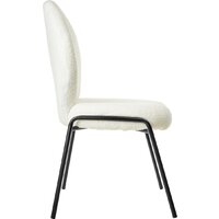 Стул Mio Tesoro Фиджи DC-237 (белый/черный) - Превью изображения №7 — Интернет-магазин Time-Shop