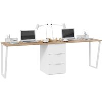 Трия Порто СМ-393.15.013 с тумбой (белый жемчуг/яблоня беллуно/белый софт)