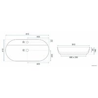 Умывальник Rea Aura 81 U2541 - Превью изображения №5 — Интернет-магазин Time-Shop