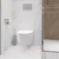 Унитаз подвесной Lauter Sulzdorf + Breez 21GN7072BM (белый с микролифтом) - Превью изображения №13 — Интернет-магазин Time-Shop