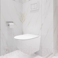 Унитаз подвесной Lauter Sulzdorf + Breez 21GN7072BM (белый с микролифтом) - Превью изображения №15 — Интернет-магазин Time-Shop