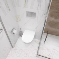 Унитаз подвесной Lauter Sulzdorf + Breez 21GN7072BM (белый с микролифтом) - Превью изображения №14 — Интернет-магазин Time-Shop