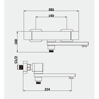 Смеситель Vieir V393533-G - Превью изображения №2 — Интернет-магазин Time-Shop