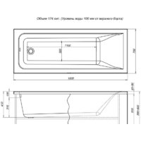 Ванна Aquanet Bright 180x70 - Превью изображения №5 — Интернет-магазин Time-Shop
