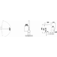 Смеситель Blanco Linus Silgranit (черный матовый) - Превью изображения №4 — Интернет-магазин Time-Shop