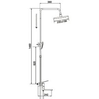 Душевая система  Shevanik S8036H - Превью изображения №2 — Интернет-магазин Time-Shop