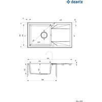 Кухонная мойка Deante ZQJ_A113 - Превью изображения №2 — Интернет-магазин Time-Shop