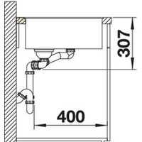 Кухонная мойка Blanco Axia III 6 S-F (разделочная доска из ясеня, черный) 525853 - Превью изображения №4 — Интернет-магазин Time-Shop