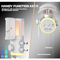 Проводной микрофон FIFINE AM6 (белый) - Превью изображения №2 — Интернет-магазин Time-Shop