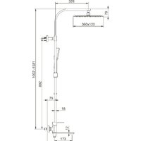Душевая система  Gappo G2483-8 - Превью изображения №2 — Интернет-магазин Time-Shop
