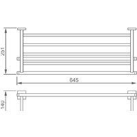  Aquanet Полка 6162 00202109 (хром) - Превью изображения №2 — Интернет-магазин Time-Shop
