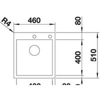 Кухонная мойка Blanco Zerox 400-IF/A Durinox (с клапаном-автоматом) - Превью изображения №4 — Интернет-магазин Time-Shop