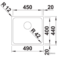 Кухонная мойка Blanco Solis 450-IF 526121 (полированная) - Превью изображения №2 — Интернет-магазин Time-Shop