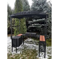 Мангал для дачи Станкоинструмент Царский (кованый с печью и дымоходом) - Превью изображения №4 — Интернет-магазин Time-Shop