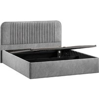 Кровать Трия Тиффани Тип 1 c ПМ и заглушиной 160x200 (микровелюр Wellmart Silver) - Превью изображения №3 — Интернет-магазин Time-Shop