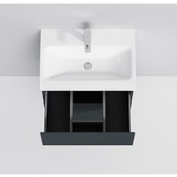  AM.PM Тумба под умывальник Gem 60 M90FHX06022GM (2 ящика, графит) - Превью изображения №3 — Интернет-магазин Time-Shop