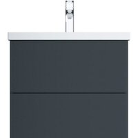 AM.PM Тумба под умывальник Gem 60 M90FHX06022GM (2 ящика, графит)