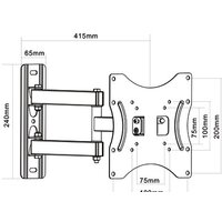 Кронштейн для телевизора MasterKron PLA17-223 - Превью изображения №2 — Интернет-магазин Time-Shop
