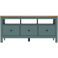 Тумба Mio Tesoro Сага 3 ящика 2.08.03.090.16 (темно-бирюзовый/ясень) - Превью изображения №3 — Интернет-магазин Time-Shop