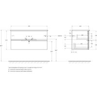  Cezares Тумба под умывальник DUET-N-1000-2C-SO-AS-P - Превью изображения №2 — Интернет-магазин Time-Shop